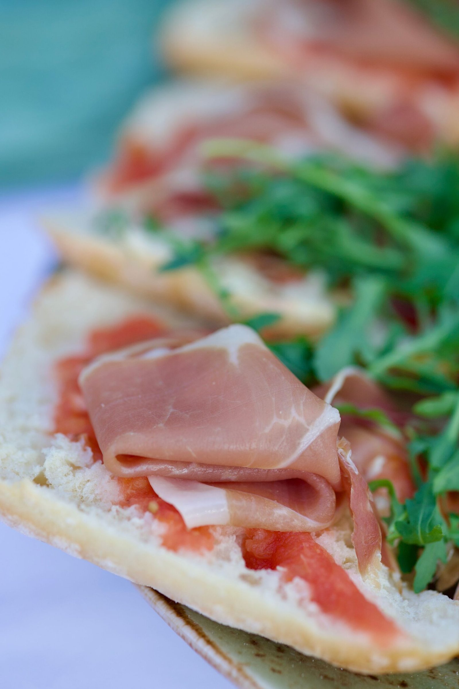 Prosciutto and rocket panino
